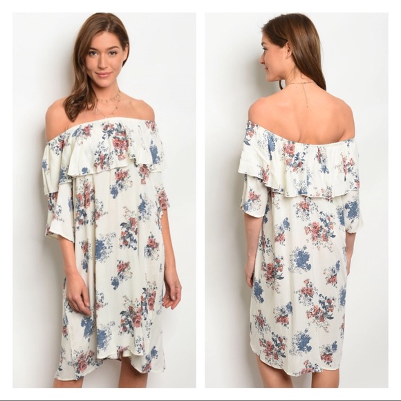 Dresses & Skirts - 🆑 3 items for $25 Off shoulder floral print dress